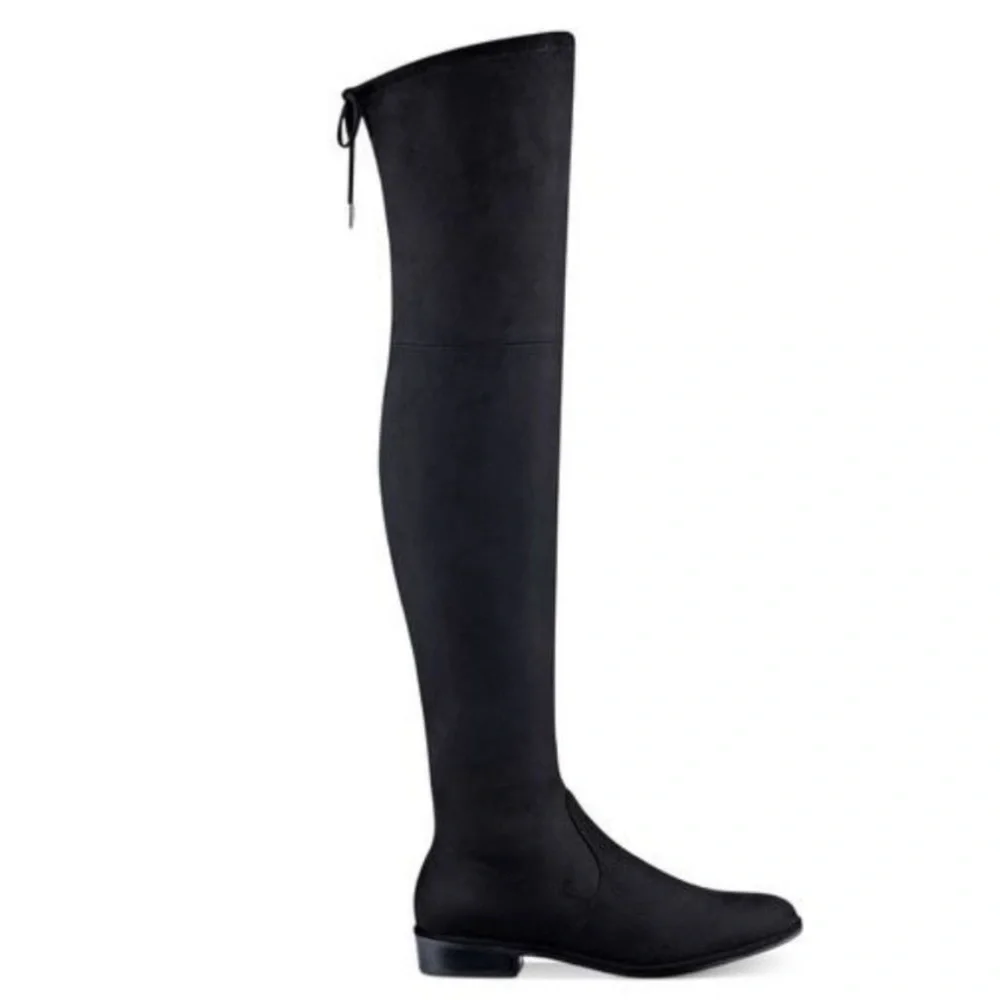 Marc Fisher Womens Black Humor Knee-High Boot  Size 7M